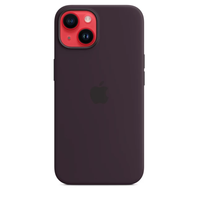 Чохол Silicone Case для iPhone 14 Elderberry with MagSafe (iS)