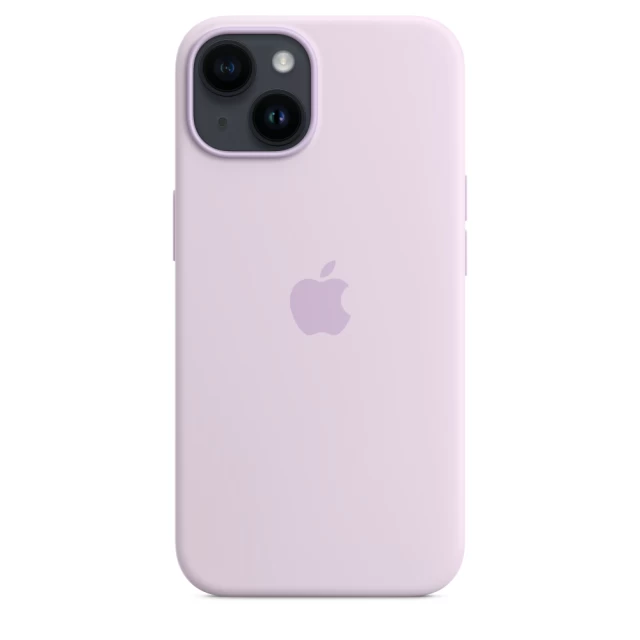 Чохол Silicone Case для iPhone 14 Lilac with MagSafe (iS)