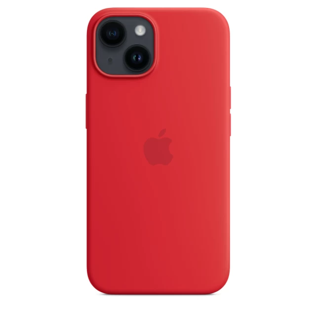 Чохол Silicone Case для iPhone 14 (PRODUCT)RED with MagSafe (iS)