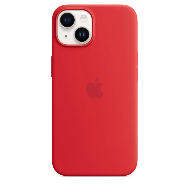 Чохол Silicone Case для iPhone 14 (PRODUCT)RED with MagSafe (iS)