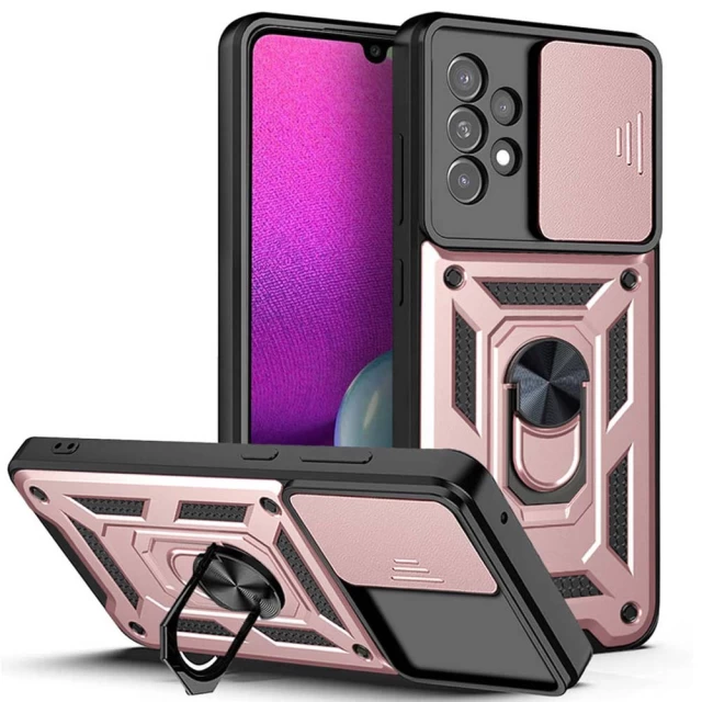 Чехол HRT Hybrid Armor Camshield для Samsung Galaxy A23 5G Pink (9145576268087)