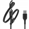 Кабель Belkin 3-in-1 Boost Charge USB-A to Lightning/USB-С/microUSB 1m Black (CAC001BT1MBK)