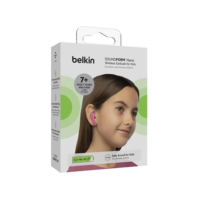 Бездротові навушники Belkin Soundform Nano Pink (PAC003BTPK)