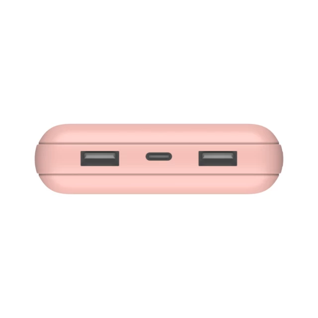 Портативное зарядное устройство Belkin 20000mAh 15W Pink with USB-A to USB-C Cable (BPB012BTRG)