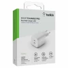 Мережевий зарядний пристрій Belkin PD 45W 2xUSB-C White (WCH011VFWH)