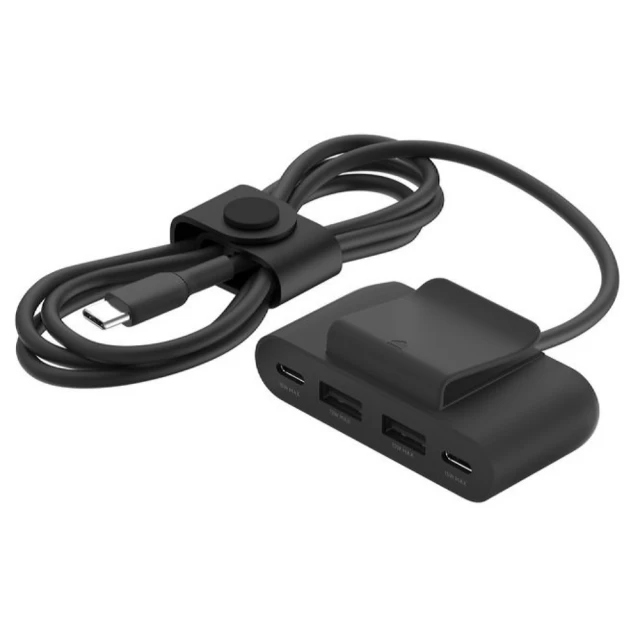 USB-хаб Belkin USB-C to 2xUSB-A/2xUSB-C Black (BUZ001BT2MBKB7)