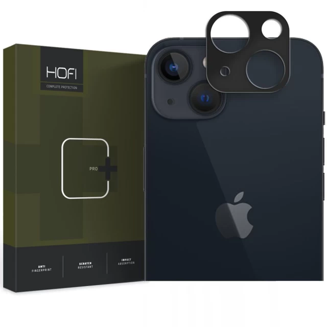 Защитное стекло Hofi для камеры iPhone 15 | 15 Plus Alucam Pro+ Black (9319456604481)