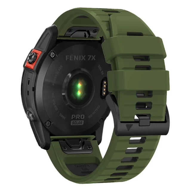 Ремешок Tech-Protect IconBand Pro для Garmin Fenix 5 | 6 | 6 Pro | 7 Army Green Black (9319456605051)