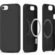 Чехол Tech-Protect Silicone для iPhone 7 | 8 | SE 2020/2022 Black with MagSafe (9319456604863)