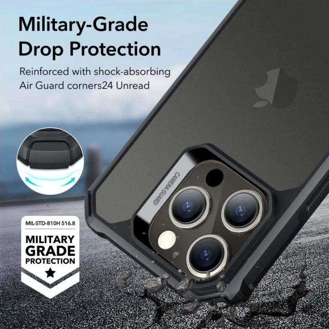 Чохол ESR Air Armor для iPhone 15 Pro Frosted Black (4894240178164)
