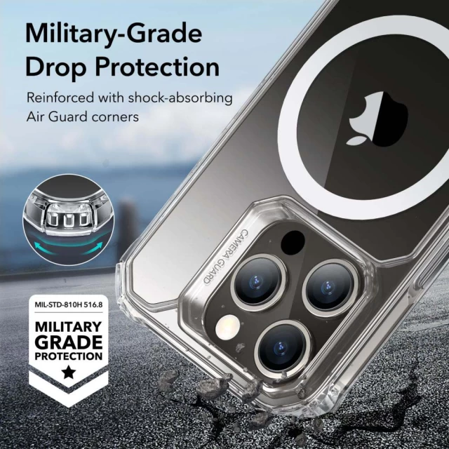 Чехол ESR Air Armor Halolock для iPhone 15 Pro Clear with MagSafe (4894240178218)