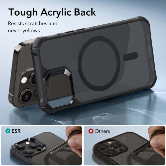 Чехол ESR Air Armor Halolock для iPhone 15 Pro Frosted Black with MagSafe (4894240178225)