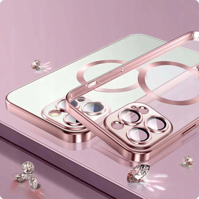 Чехол Tech-Protect Magshine для iPhone 15 Plus Gold with MagSafe (9319456604177)
