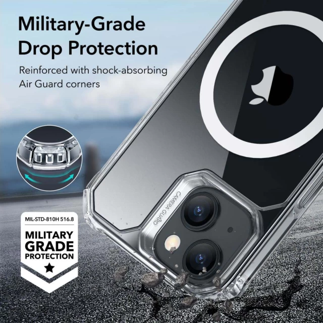 Чехол ESR Air Armor Halolock для iPhone 15 Plus Clear with MagSafe (4894240173688)