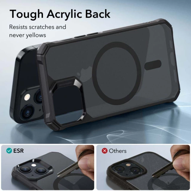 Чехол ESR Air Armor Halolock для iPhone 15 Plus Frosted Black with MagSafe (4894240173695)