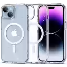 Чехол Tech-Protect Flexair Hybrid для iPhone 15 Glitter Clear with MagSafe (9490713936313)