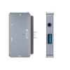 USB-хаб Tech-Protect V6-Hub Adapter 4in1 USB-A | USB-C PD 100W | HDMI 4K 30Hz | Mini Jack 3.5mm Grey (9490713931585)