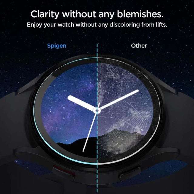 Защитное стекло Spigen Glas.Tr Ez Fit для Samsung Galaxy Watch 6 44 mm 2-pack Clear (AGL06520)