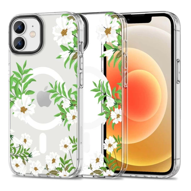 Чехол Tech-Protect Magmood для iPhone 12 | 12 Pro Spring Daisy with MagSafe (9319456605174)