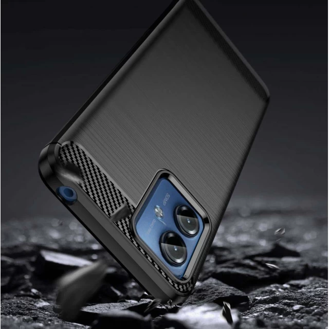 Чохол Tech-Protect TPU Carbon для Motorola Moto G14 Black (9319456605297)