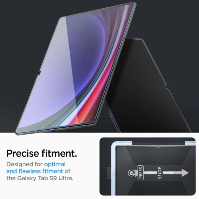 Захисне скло Spigen Glas.Tr Ez Fit для Samsung Galaxy Tab S9 Ultra 14.6 X910/X916b Clear (AGL06998)