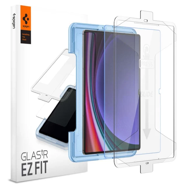 Защитное стекло Spigen Glas.Tr Ez Fit для Samsung Galaxy Tab S9 Ultra 14.6 X910/X916b Clear (AGL06998)