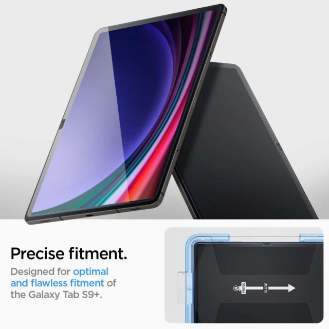 Захисне скло Spigen Glas.Tr Ez Fit для Samsung Galaxy Tab S9 Plus 12.4 X810/X816b Clear (AGL06999)