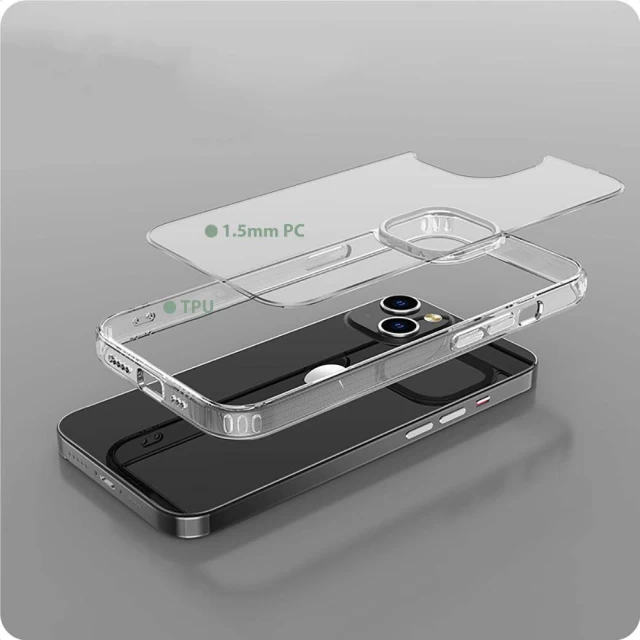 Чехол Tech-Protect Flexair Hybrid для iPhone 15 Pro Clear with MagSafe (9490713936719)