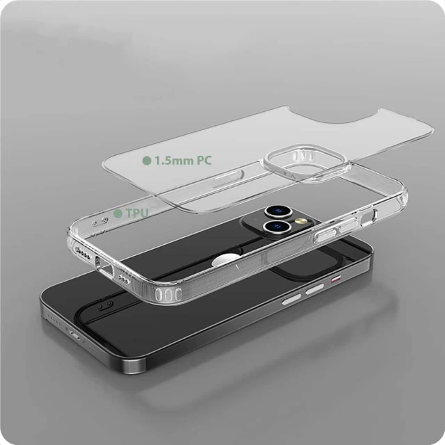 Чохол Tech-Protect Flexair Hybrid для iPhone 15 Pro Max Clear with MagSafe (9490713936733)