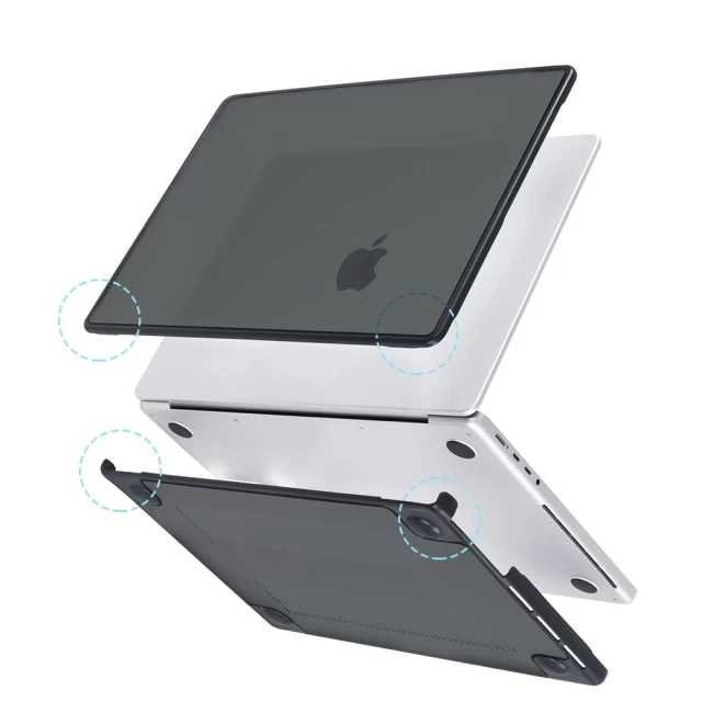 Чехол Upex Edge для MacBook Air M1 13.3 (2018-2020) Black/Black (UP2360)