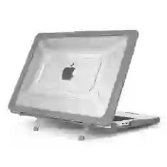 Чехол Upex Cyber Hexagon для MacBook Pro 16 M1/M2 2021 | 2022 | 2023 Crystal/Grey (UP2394)