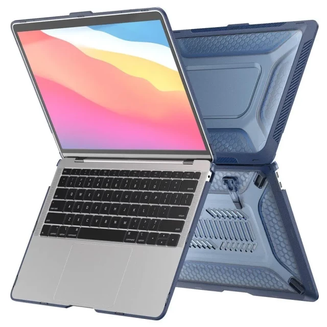 Чохол Upex Cyber Hexagon для MacBook Air M1 13.3 (2018-2020) Ice/Blue (UP2380)