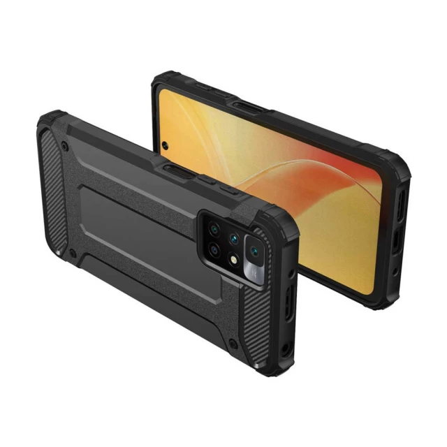 Чехол HRT Hybrid Armor для Xiaomi Redmi 10 Black (9145576242094)