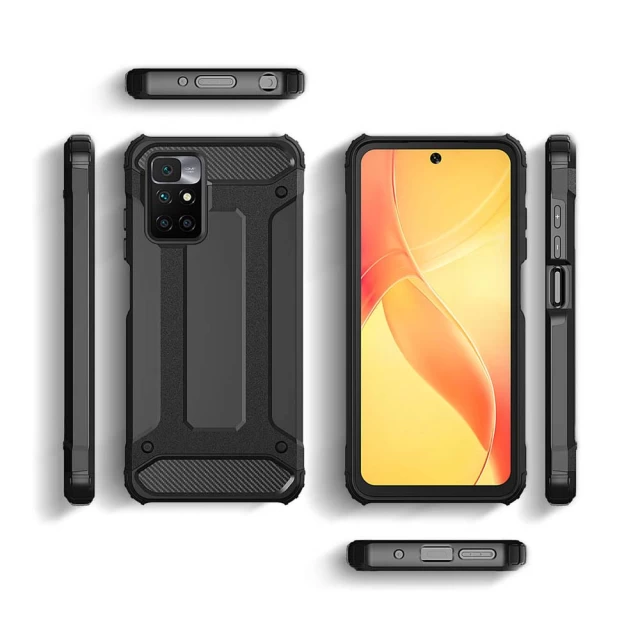 Чехол HRT Hybrid Armor для Xiaomi Redmi 10 Black (9145576242094)