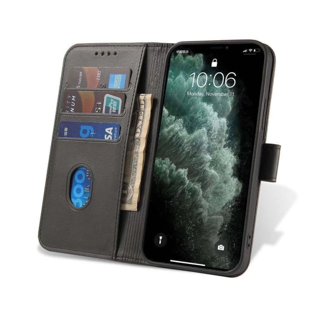 Чехол-книжка HRT Magnet Case для Motorola Moto E30 Black (9145576241486)