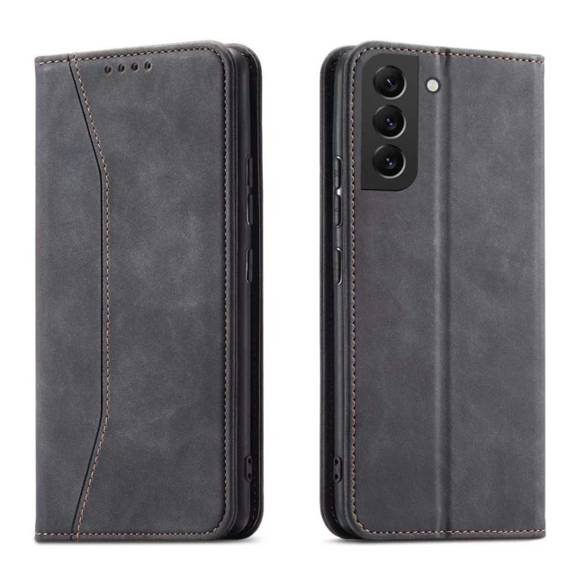 Чохол-книжка HRT Magnet Fancy Case для Samsung Galaxy S22 Black (9145576249901)
