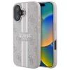 Чехол Guess 4G Printed Stripes для iPhone 16 Pink with MagSafe (GUHMP16SP4RPSP)