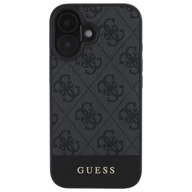 Чохол Guess 4G Stripe Collection для iPhone 16 Plus Grey (GUHCP16MG4GLGR)