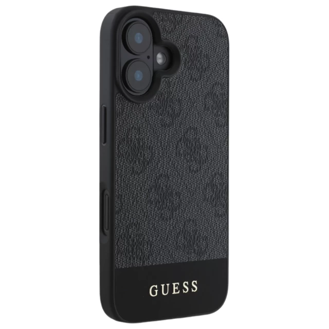 Чохол Guess 4G Stripe Collection для iPhone 16 Plus Grey (GUHCP16MG4GLGR)