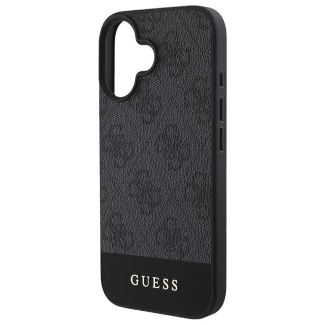 Чохол Guess 4G Stripe Collection для iPhone 16 Plus Grey (GUHCP16MG4GLGR)