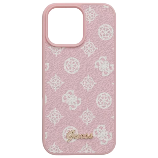 Чохол Guess Peony Script для iPhone 16 Pro Max Pink with MagSafe (GUHMP16XPGPYSP)