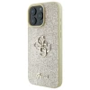 Чехол Guess Glitter Script Big 4G для iPhone 16 Pro Max Gold (GUHCP16XHG4SGD)