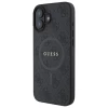 Чехол Guess 4G Collection Leather Metal Logo для iPhone 16 Black with MagSafe (GUHMP16SG4GFRK)