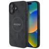 Чохол Guess 4G Collection Leather Metal Logo для iPhone 16 Black with MagSafe (GUHMP16SG4GFRK)