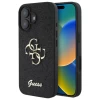 Чехол Guess Glitter Script Big 4G для iPhone 16 Plus Black (GUHCP16MHG4SGK)