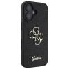 Чохол Guess Glitter Script Big 4G для iPhone 16 Plus Black (GUHCP16MHG4SGK)