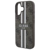 Чохол Guess 4G Printed Stripes для iPhone 16 Brown with MagSafe (GUHMP16SP4RPSW)