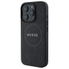 Чехол Guess Saffiano Peony Classic Logo для iPhone 16 Pro Max Black with MagSafe (GUHMP16XPSAPSMEK)