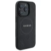 Чехол Guess Saffiano Peony Classic Logo для iPhone 16 Pro Max Black with MagSafe (GUHMP16XPSAPSMEK)