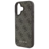 Чехол Guess 4G Metal Gold Logo для iPhone 16 Brown (GUHCP16SG4GFBR)